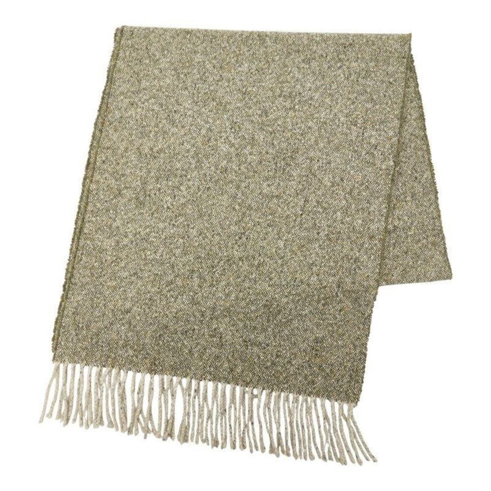 Hermes Cashmere Logo Scarf Green